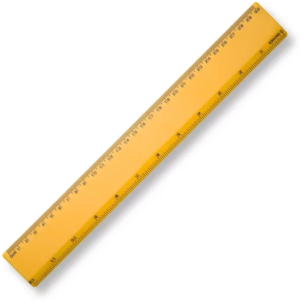 Plastic Ruler 30cm in Yellow — product photo