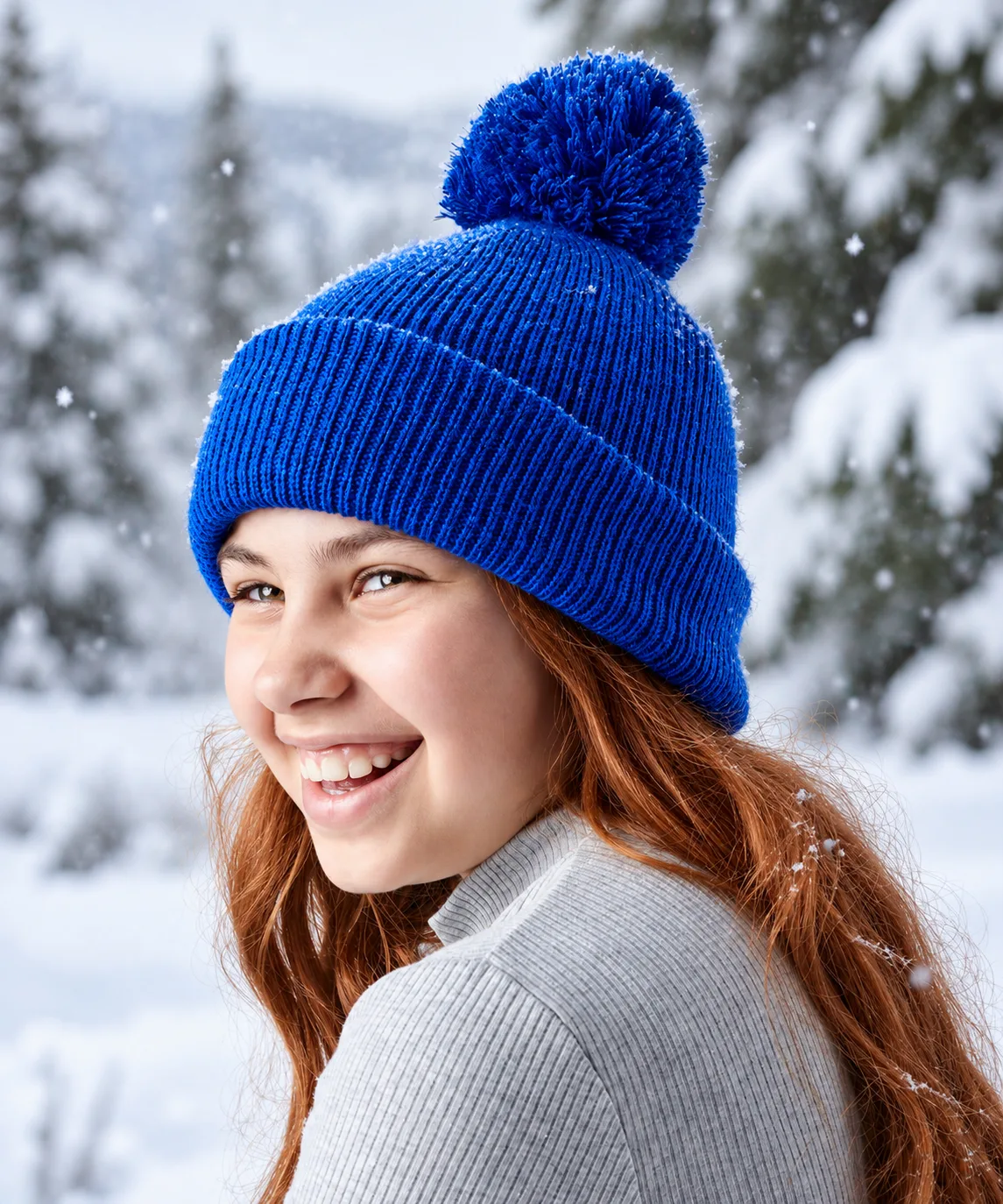 Junior Reflective Bobble Hat