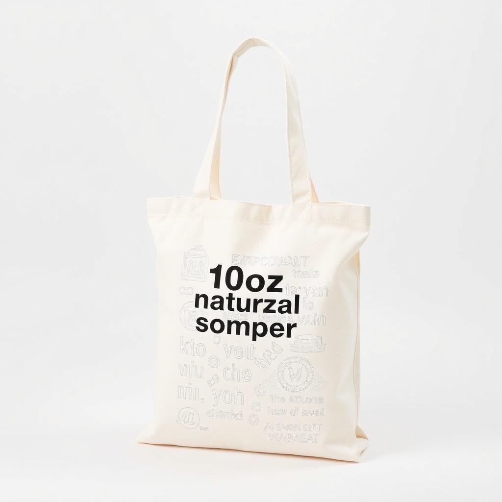10oz Natural Recycled Cotton Shopper