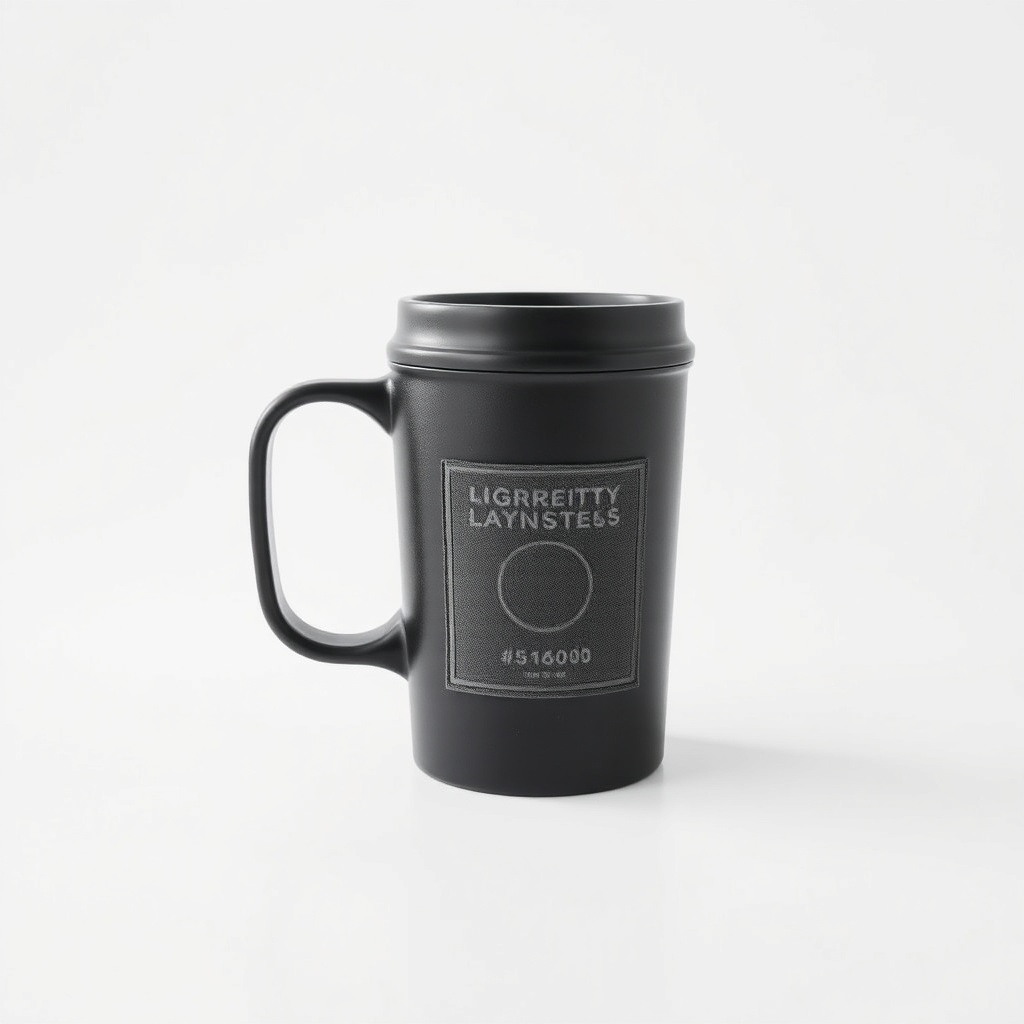 11oz Black Mug With Patch