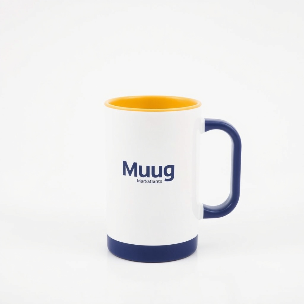 Mug With Coloured Inner Handle