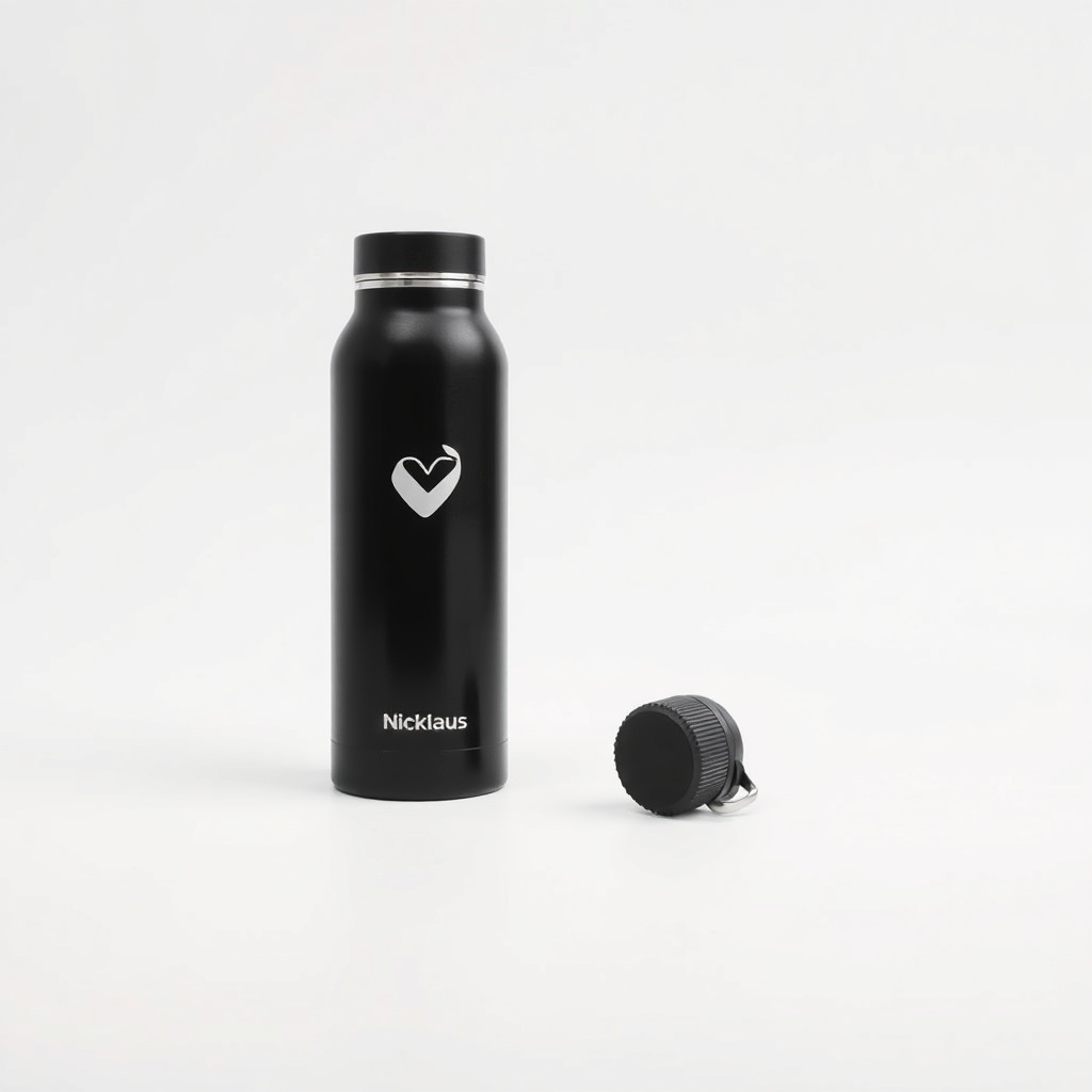 Promotional Nicklaus Stainless Steel Bottle 590ml Black