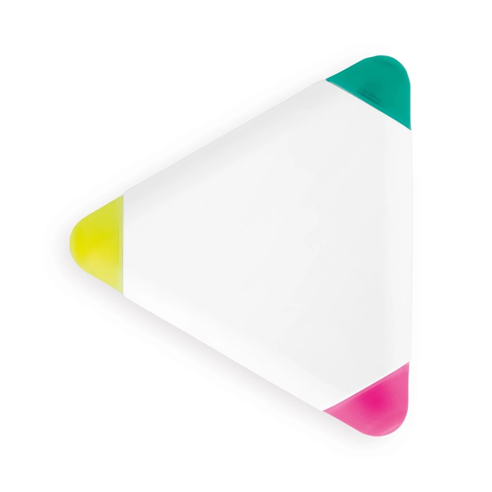 Tristar 3 Colour Triangle Shaped Pp Highlighter — custom branded writing, 48 hour delivery